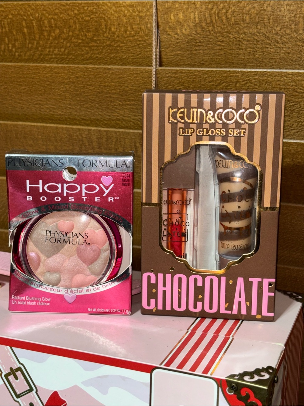 Physicians Formula Happy Booster Blush & Kevin & Coco Lip Gloss Set